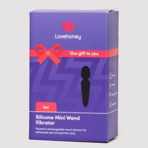 Lovehoney Red Silicone Mini Wand Vibrator