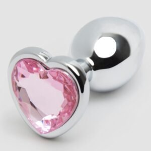 Lovehoney Jeweled Heart Metal Butt Plug 2.5 Inch