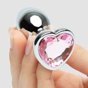 Lovehoney Jeweled Heart Metal Butt Plug 2.5 Inch