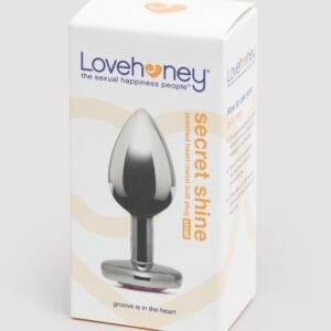 Lovehoney Jeweled Heart Metal Butt Plug 2.5 Inch